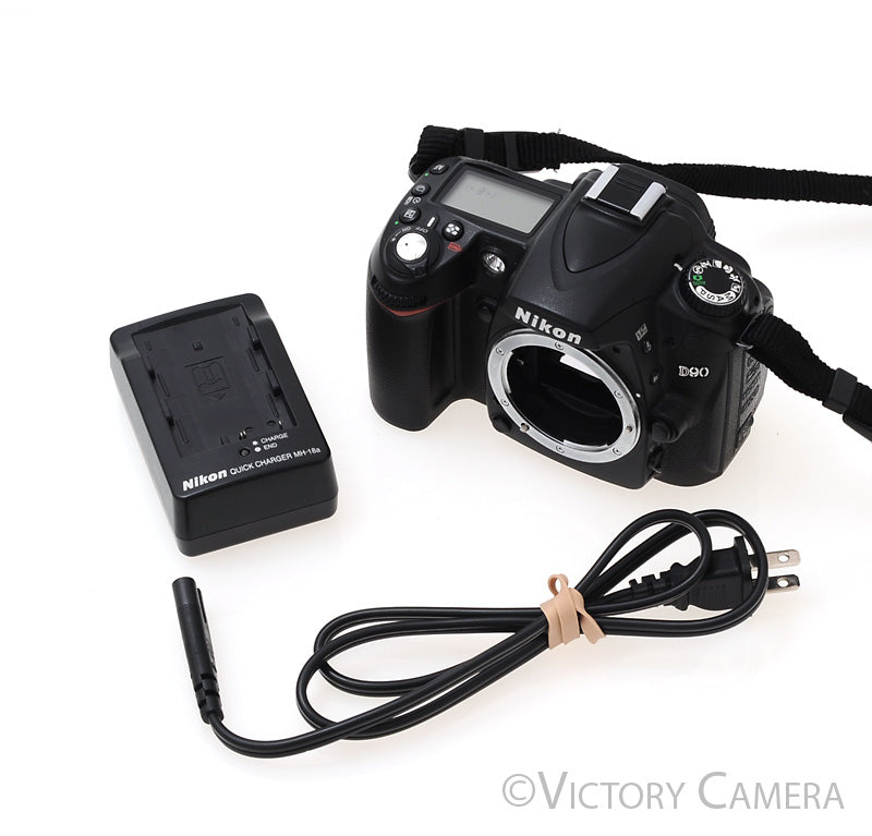 Nikon D90 12.3MP Digital SLR Digital Camera Body ~53966 Shutter Count~ [EXC-] - Victory Camera