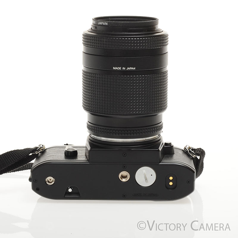 Nikon EM Black 35mm Film Camera w/ 35-105mm Zoom Lens [EXC+] - Victory Camera
