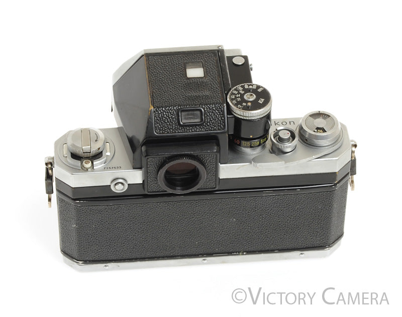 Nikon F Chrome Camera Body -Prism Meter Not Working- [EXC-] - Victory Camera
