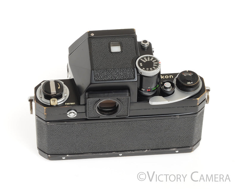 Nikon F Black Camera Body w/ FTN Photomic Prism &amp; 50mm f2 Lens -Nice- - Victory Camera