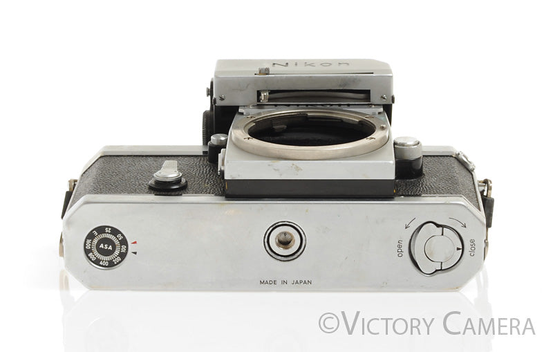 Nikon F Chrome Camera Body -Prism Meter Not Working- [EXC-]