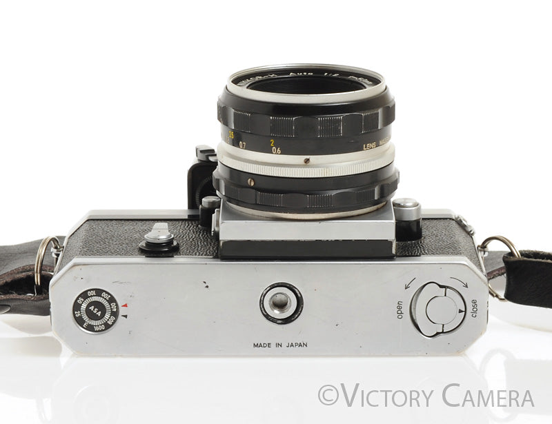 Nikon F Chrome 35mm Camera Body 50mm f2 Lens + Prism -New Seals- [EXC] - Victory Camera