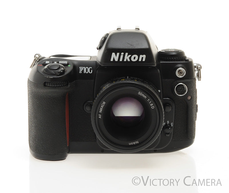 Nikon F100 Autofocus 35mm Film SLR Camera w/ AF Nikkor 50mm f1.8 Lens [EXC]