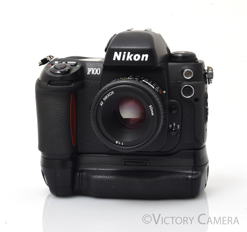 Nikon F100 Autofocus 35mm Film SLR Camera w/ AF Nikkor 50mm f1.8 Lens [EXC-] - Victory Camera