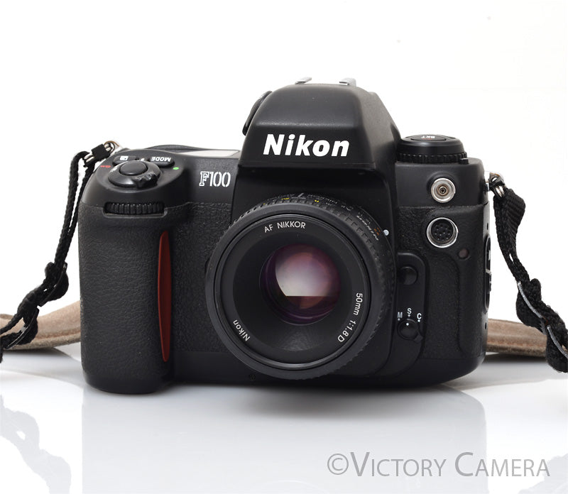 Nikon F100 Autofocus 35mm Film SLR Camera w/ AF Nikkor 50mm f1.8 Lens  [EXC+] - Victory Camera
