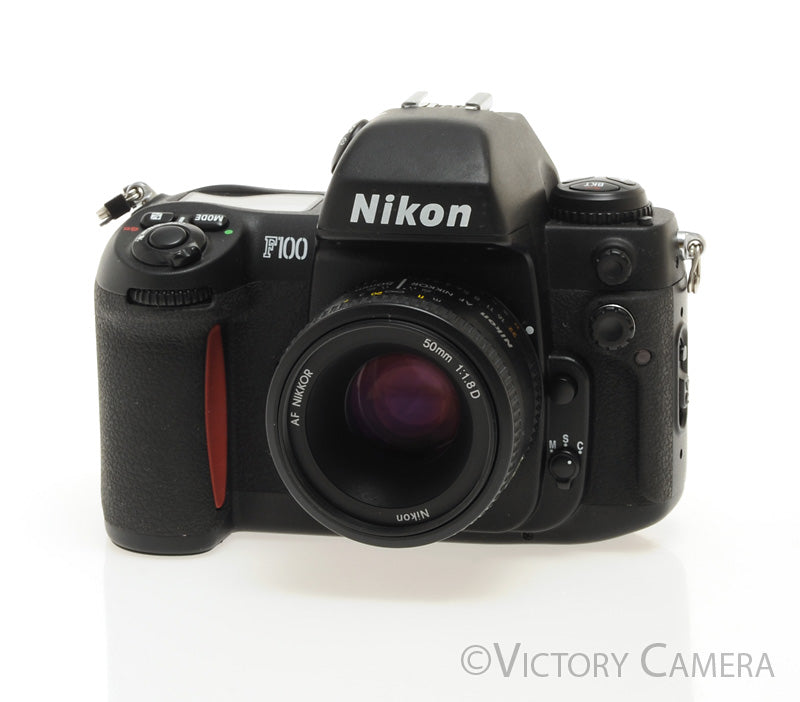 Nikon F100 Autofocus 35mm Film SLR Camera w/ AF Nikkor 50mm f1.8 Lens [EXC+] - Victory Camera