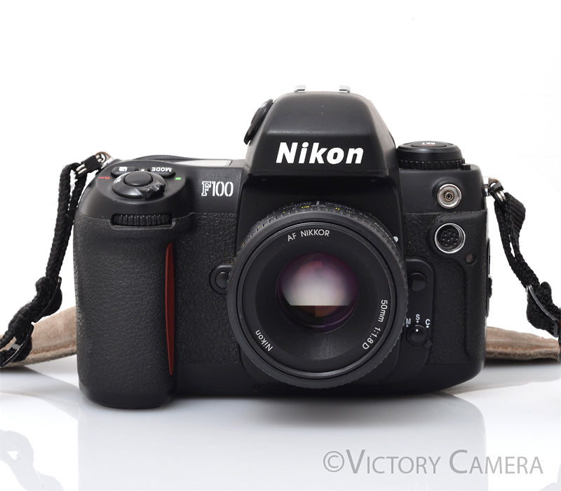 Nikon F100 Autofocus 35mm Film SLR Camera w/ AF Nikkor 50mm f1.8 Lens  [EXC+] - Victory Camera
