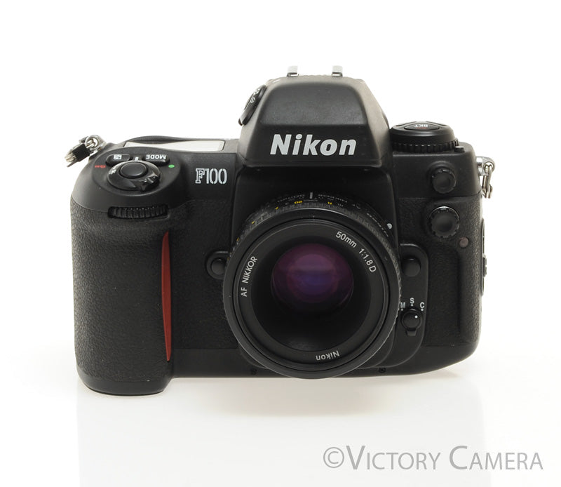 Nikon F100 Autofocus 35mm Film SLR Camera w/ AF Nikkor 50mm f1.8 Lens [EXC+] - Victory Camera