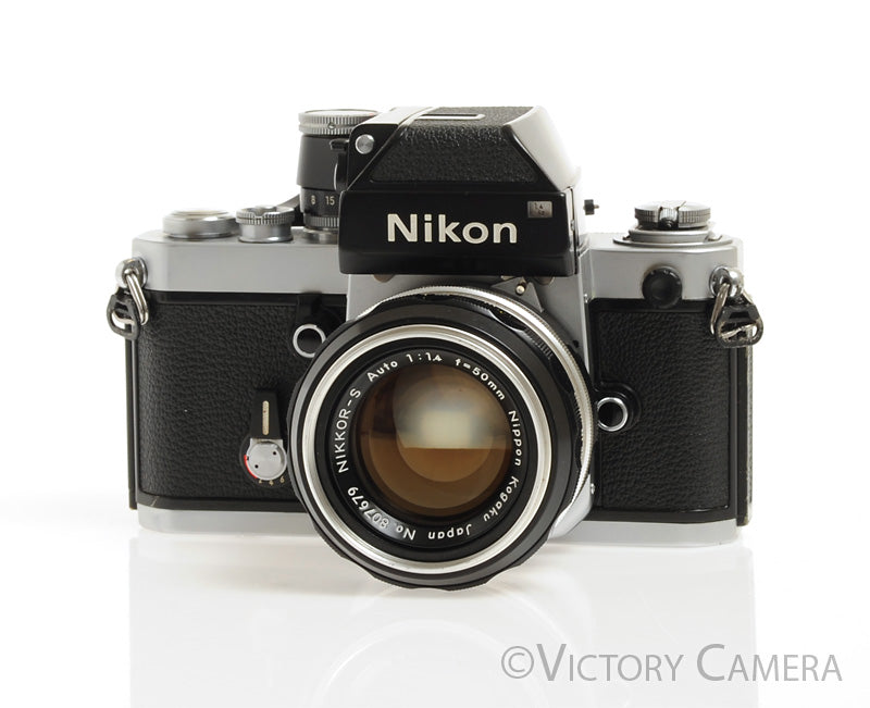 Nikon F2 Chrome Photomic 35mm Camera with Nikkor 50mm f1.4 -New Seals- [Good] - Victory Camera