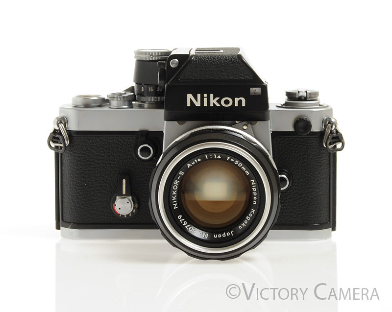 Nikon F2 Chrome Photomic 35mm Camera with Nikkor 50mm f1.4 -New Seals- [Good] - Victory Camera