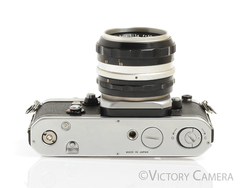 Nikon F2 Chrome Photomic 35mm Camera with Nikkor 50mm f1.4 -New Seals- [Good] - Victory Camera