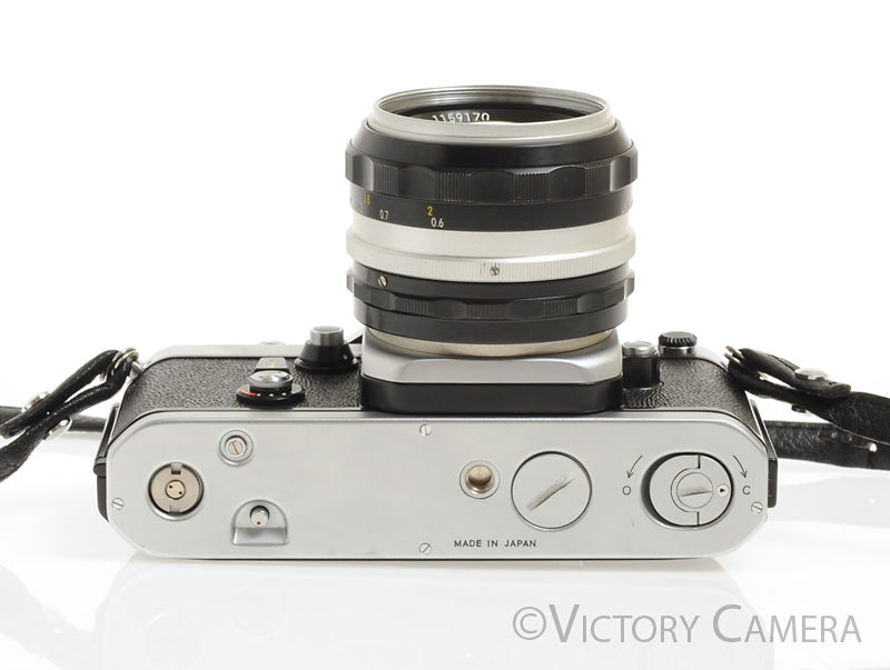 Nikon F2 Chrome Photomic 35mm Camera with Nikkor 50mm f1.4 -Clean, New