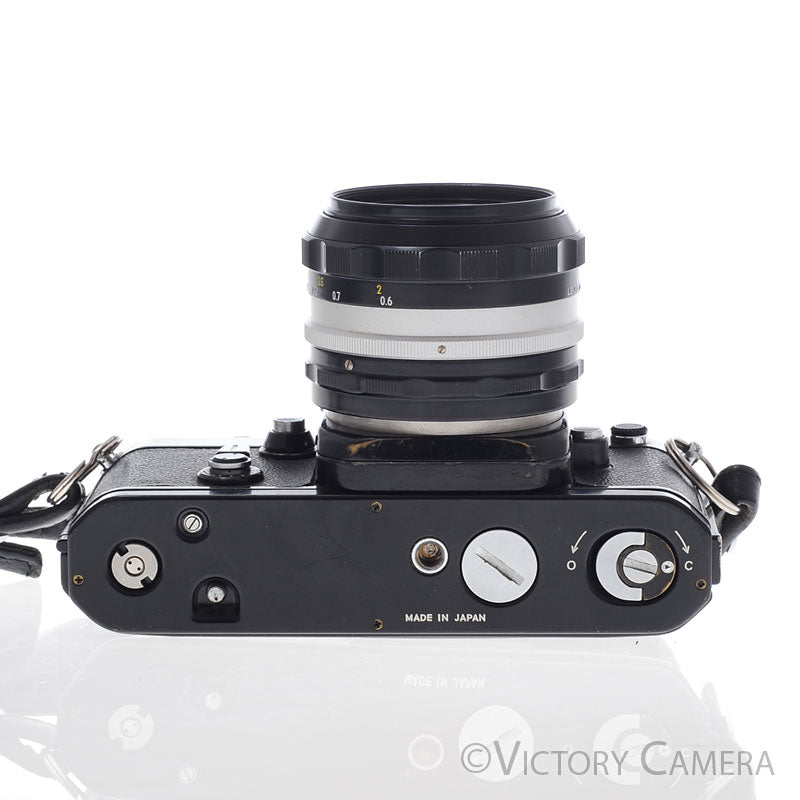 Nikon F2 Black 35mm Camera Body w/ 50mm f1.4 Lens -New Seals- [EXC] - Victory Camera
