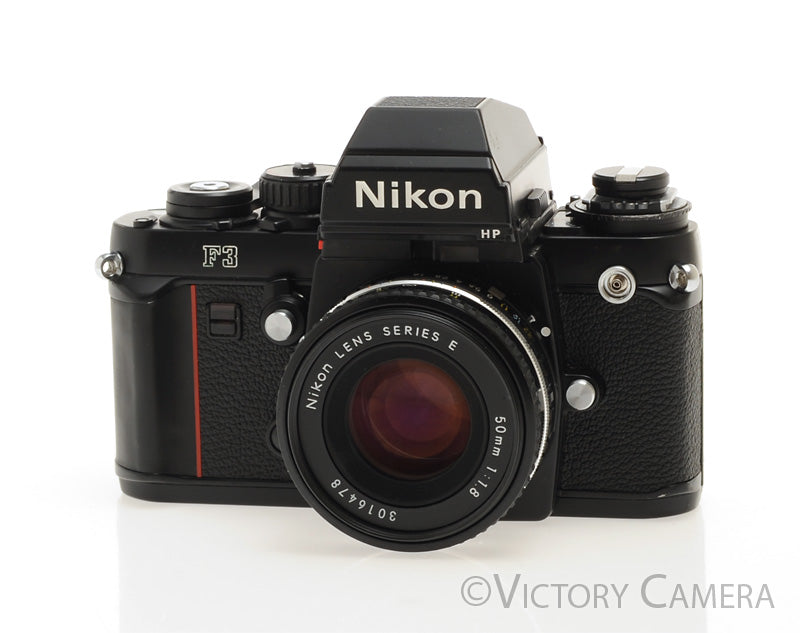 Nikon F3 HP F3HP 35mm Film Camera w/ 50mm f1.8 AI-S Lens -New Seals- [EXC]