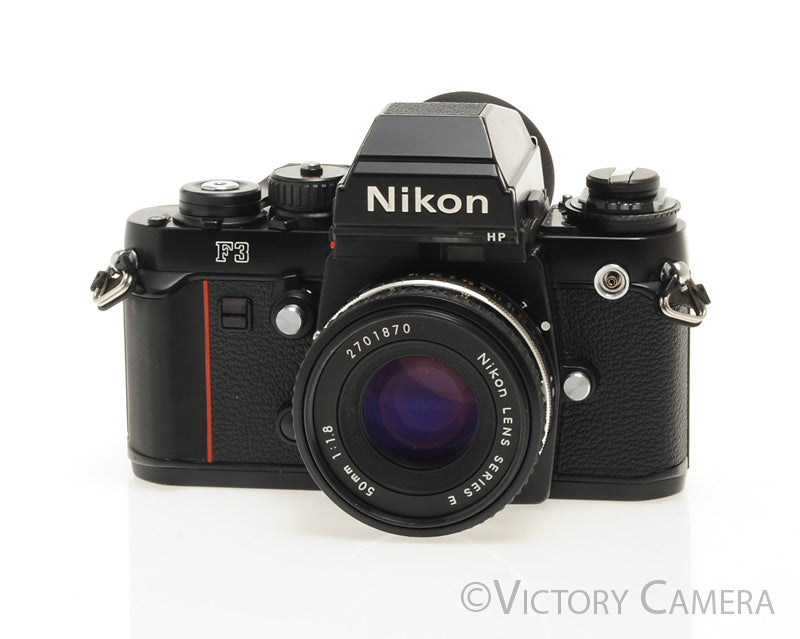 Nikon F3 HP F3HP 35mm Film Camera w/ Nikon 50mm f1.8 AI-S Lens [EXC] - Victory Camera