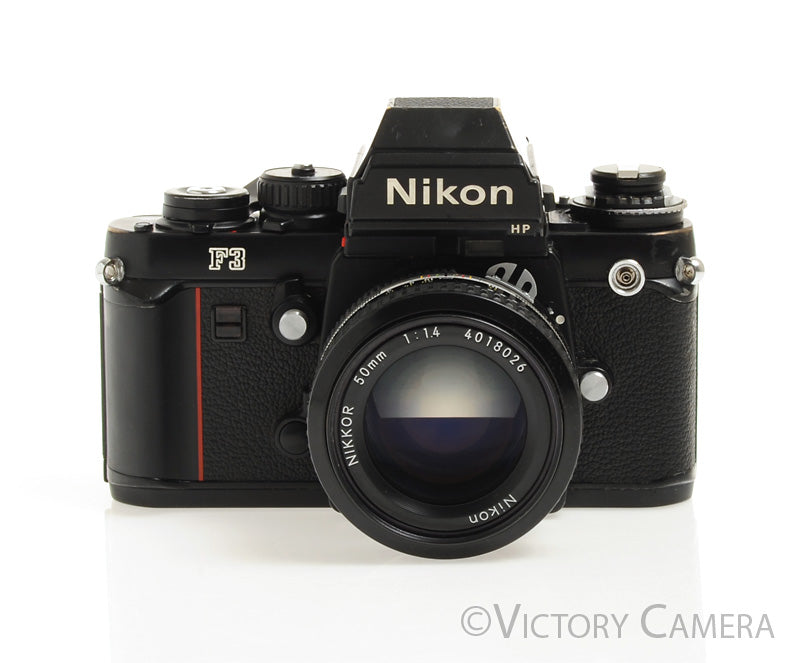ニコン Nikon F3 HP + Nikkor Ai 50mm F1.4 Nikon F3 HP F3HP 35mm Film Camera w/ Nikkor 50mm f1.4 AI Lens [EXC-]