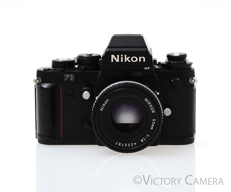 Nikon F3 HP F3HP 35mm Film Camera w/ Nikon 50mm f1.8 AI-S Lens [EXC] - Victory Camera