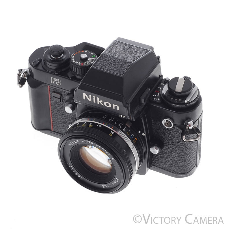 Nikon F3 HP F3HP 35mm Film Camera w/ Nikon 50mm f1.8 AI-s Lens [EXC] - Victory Camera