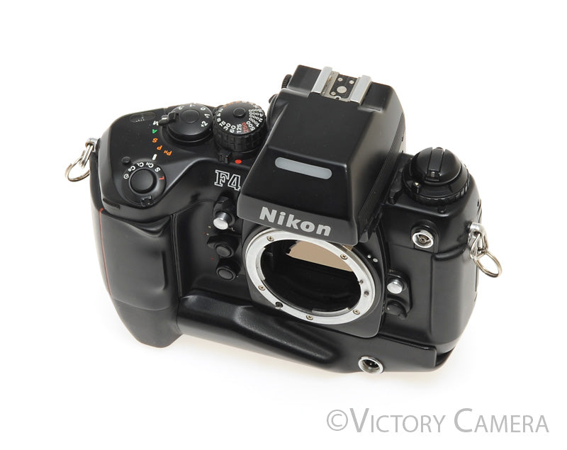 Nikon F4 35mm Pro Film Camera Body w/ MB-21 Battery Grip [EXC-] - Victory Camera