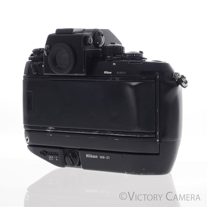 Nikon F4 35mm Pro Film Camera Body w/ MB-21 Battery Grip [EXC] - Victory Camera