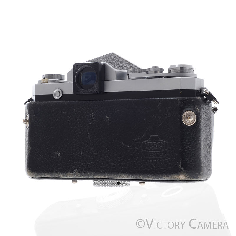 Nikon F Chrome 35mm Camera + 50mm f1.4 Lens Eye Level Finder [EXC] - Victory Camera