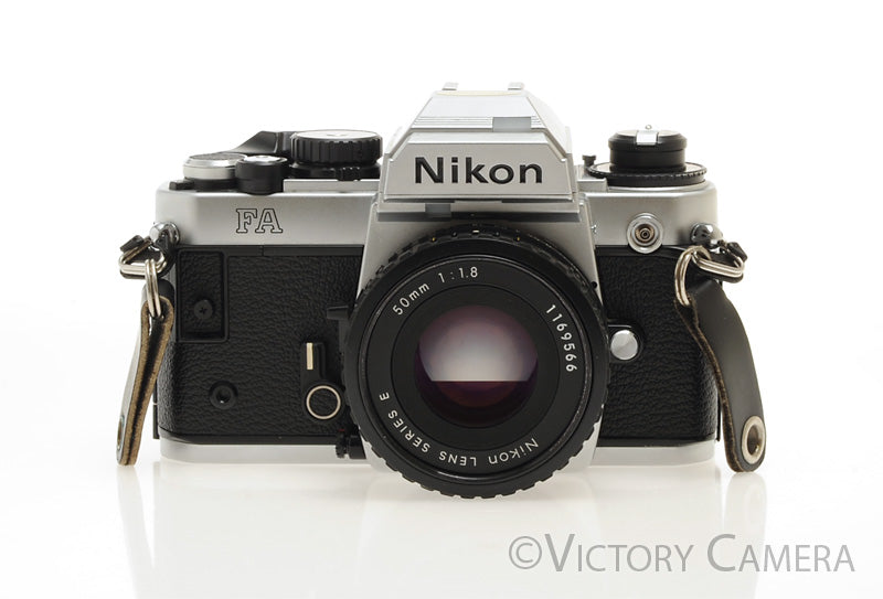 Nikon FA Chrome Camera Body with Matrix Metering and 50mm f1.8 Lens [EXC] - Victory Camera