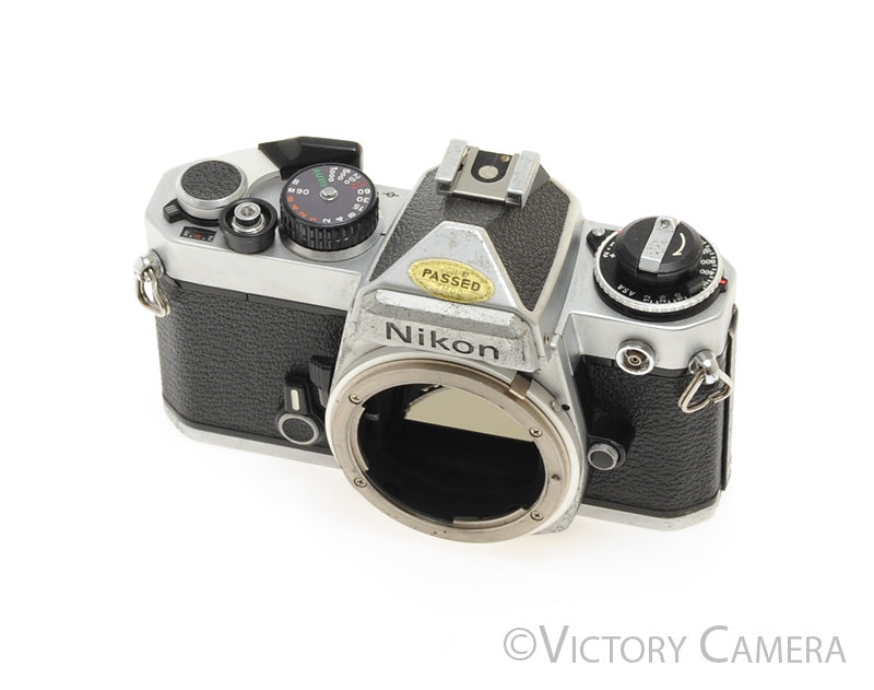 Nikon FE Chrome 35mm Film Camera [GOOD] - Victory Camera