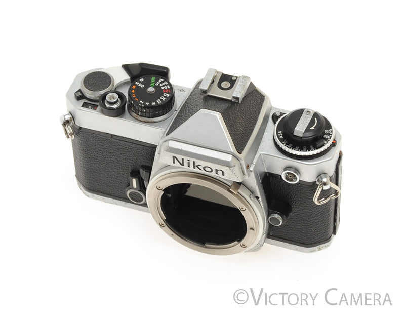 Nikon FE Chrome 35mm Film Camera [GOOD] - Victory Camera