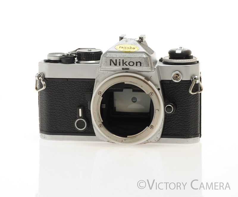 Nikon FE Chrome 35mm Film Camera [GOOD] - Victory Camera