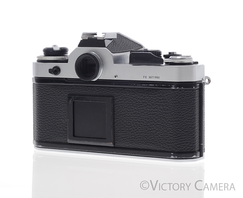 Nikon FE Chrome 35mm Film Camera with 43-86mm f3.5 Zoom Lens [EXC] - Victory Camera
