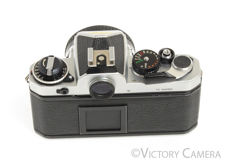 Nikon FE-2 FE2 Chrome 35mm Camera with 50mm f1.8 AI-s Lens -New Seals Nikon FE-2 FE2 Chrome 35mm Camera with 50mm f1.8 AI-s Lens -New Seals