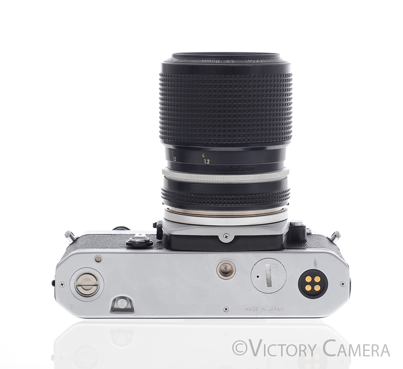 Nikon FE Chrome 35mm Film Camera with 43-86mm f3.5 Zoom Lens [EXC] - Victory Camera
