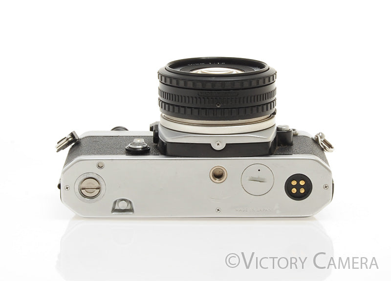 Nikon FE Chrome 35mm Film Camera 50mm F1.8 Lens [EXC] - Victory Camera