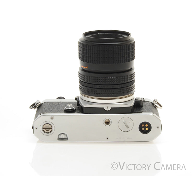 Nikon FE Chrome 35mm Film Camera w/ 35-70mm Zoom Lens [EXC+] - Victory Camera