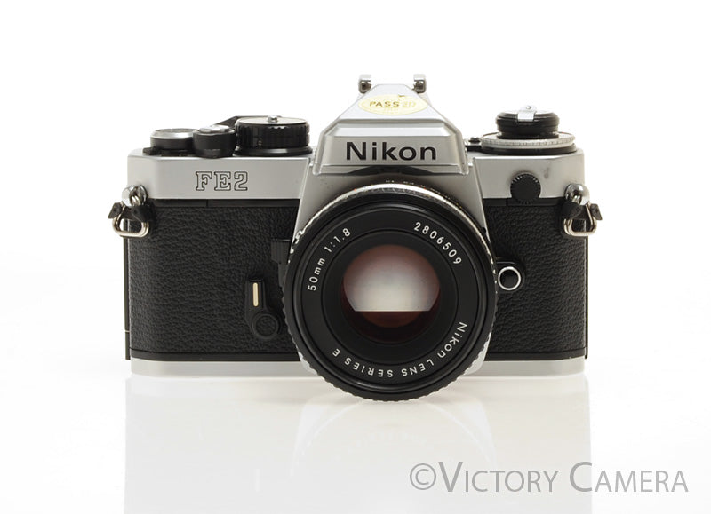 Nikon FE-2 FE2 Black 35mm Camera with 50mm f1.8 AI-s Lens [EXC+] - Victory Camera