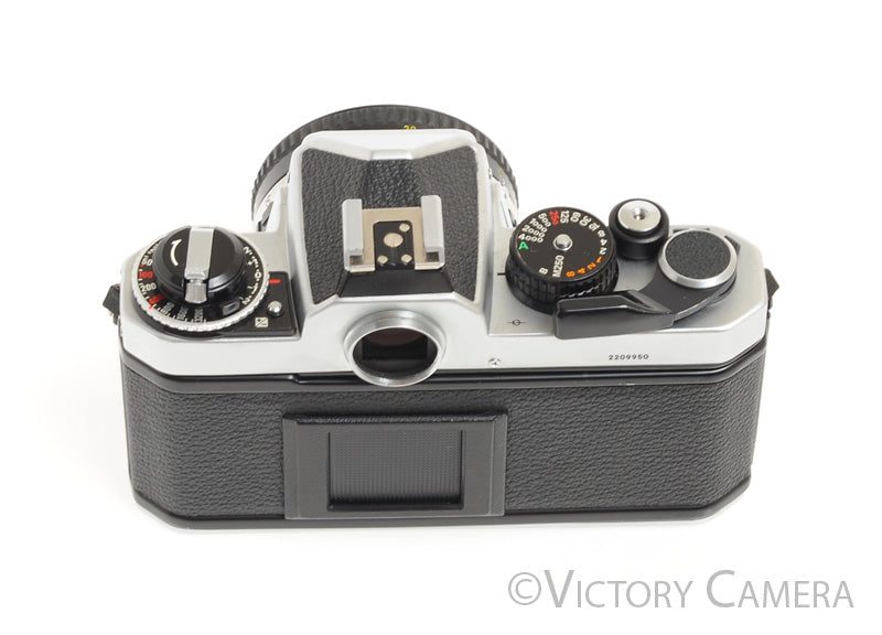 Nikon FE-2 FE2 Chrome 35mm Camera with 50mm f1.8 AI-s Lens -Clean, New Seals- - Victory Camera