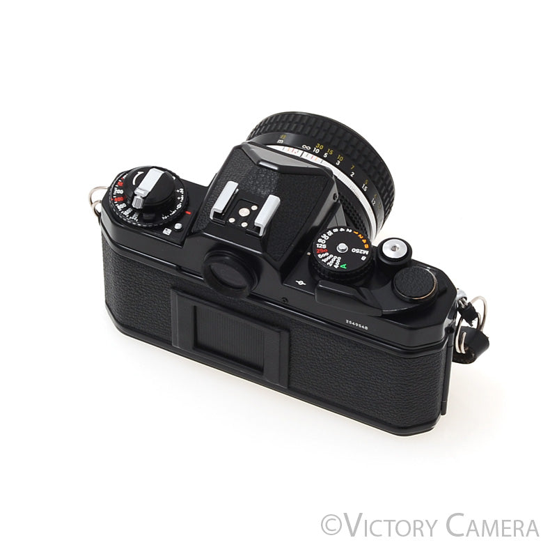 Nikon FE-2 FE2 Black 35mm Camera with 50mm f1.4 AI  Lens - Victory Camera