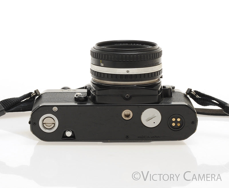 Nikon FE-2 FE2 Black 35mm Camera with 50mm f1.8 AI-s Lens [EXC]