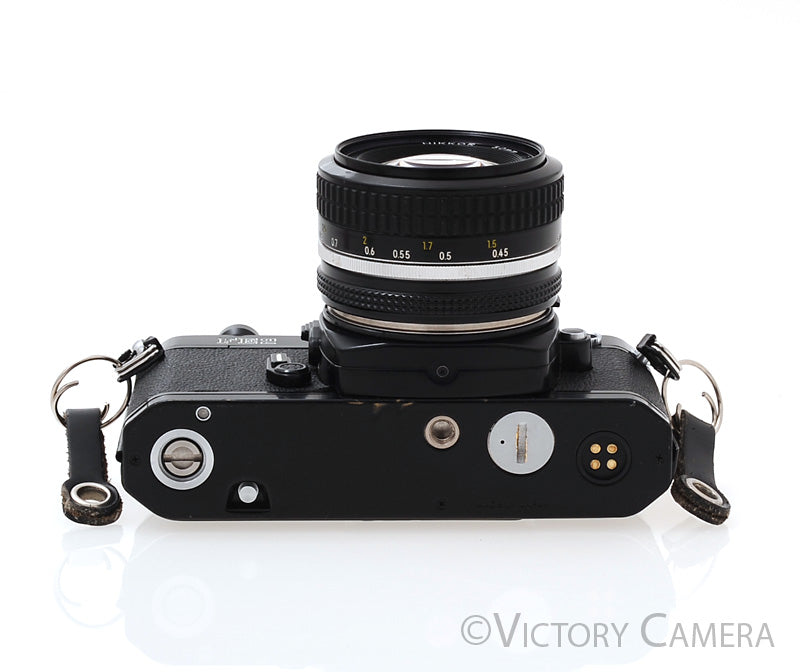 Nikon FE-2 FE2 Black 35mm Camera with 50mm f1.4 AI  Lens - Victory Camera