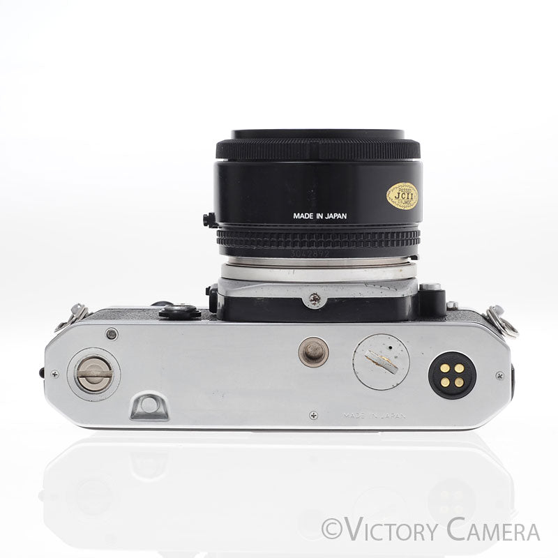 Nikon FE Chrome 35mm Film Camera 50mm f1.8 Lens [EXC-] image 4