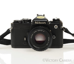 【500円引きクーポン】 Nikon FE Black 35mm Film Camera 50mm F1.8 Lens [EXC+] フィルムカメラ