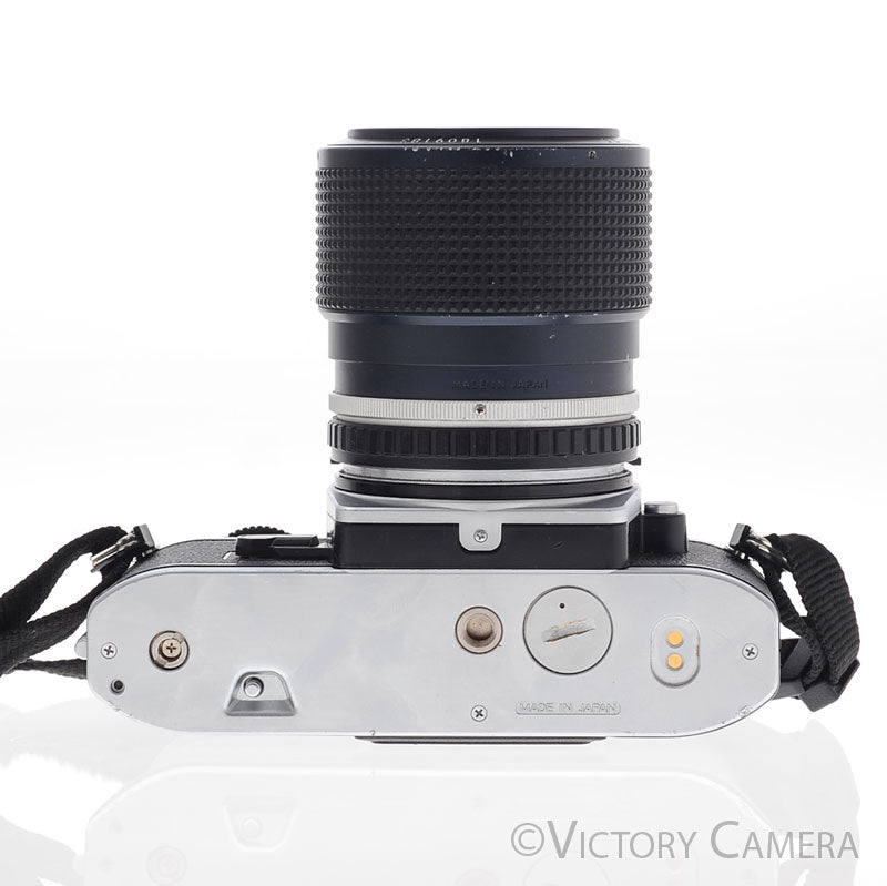 Nikon FG-20 FG20 Chrome 35mm Film Camera w/ 36-72mm Zoom Len [GOOD] - Victory Camera
