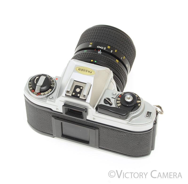 Nikon FG Chrome 35mm Film Camera w/ 35-70mm Zoom Lens -New Seals- [EXC] - Victory Camera