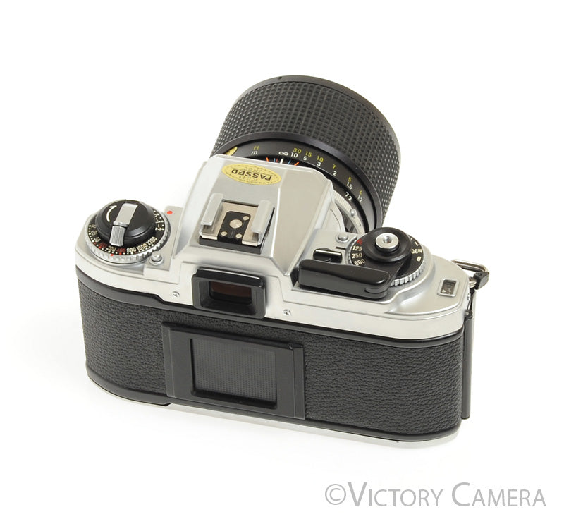 Nikon FG Chrome 35mm Film Camera w/ Nikkor 36-72mm Lens -New Seals- [EXC] - Victory Camera