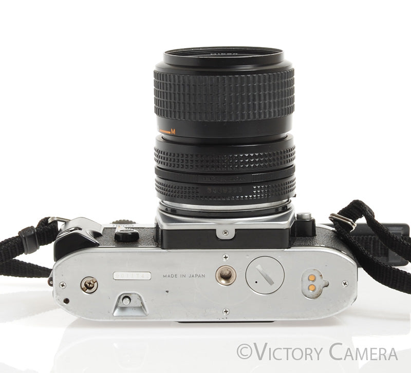 Nikon FG Chrome 35mm Film Camera w/ 35-70mm Zoom Lens -New Seals-