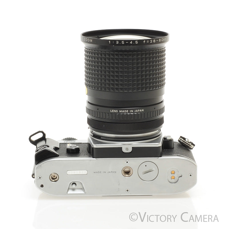 Nikon FG Chrome 35mm Film Camera w/ 28-80mm Zoom Lens [EXC+] - Victory Camera