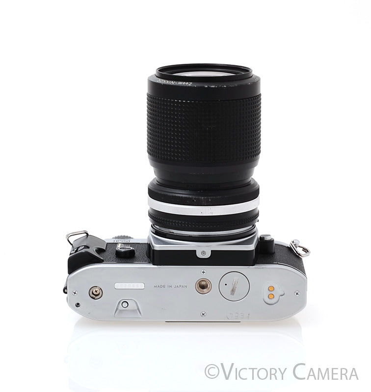 Nikon FG Chrome Camera w/ 35-105mm Zoom Lens [EXC-]