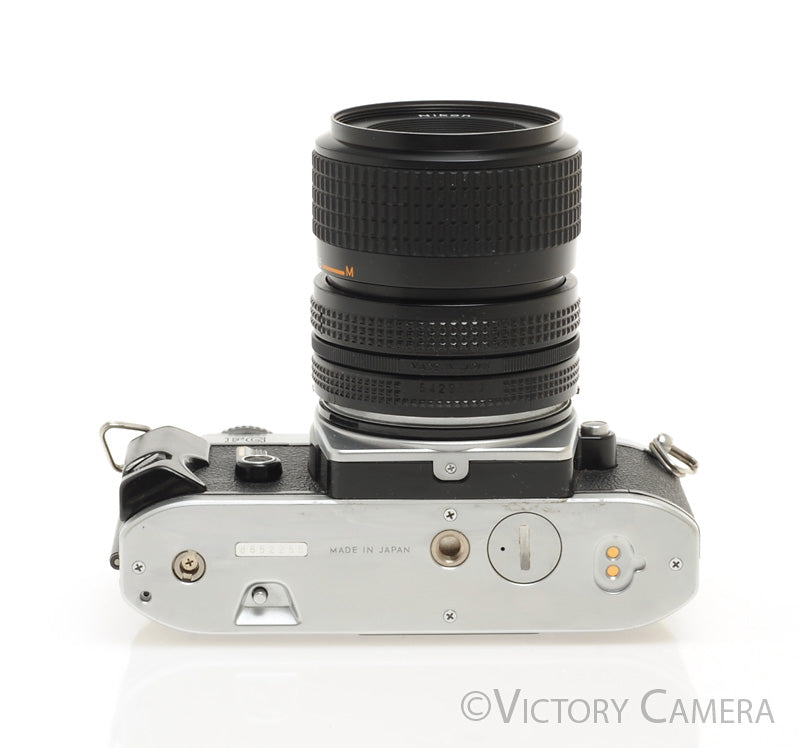 Nikon FG Chrome 35mm Film Camera w/ 35-70mm Zoom Lens -New Seals- [EXC] - Victory Camera