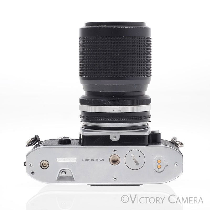 Nikon FG Chrome Camera w/ 35-105mm Zoom Lens [EXC-] - Victory Camera
