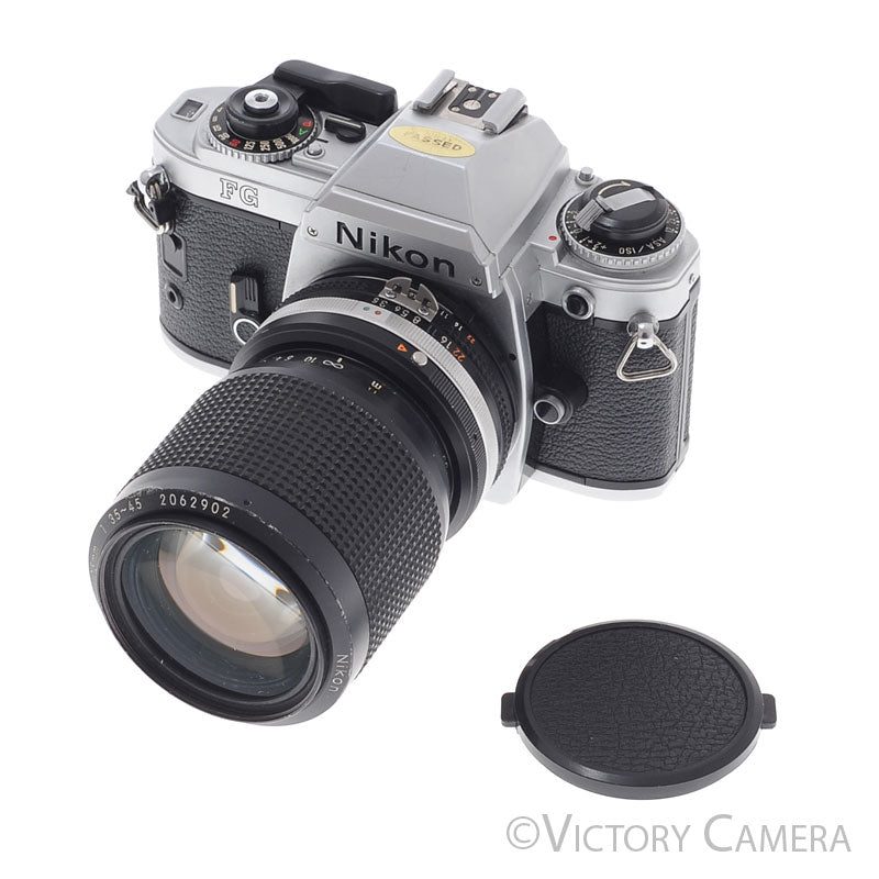 Nikon FG Chrome Camera w/ 35-105mm Zoom Lens [EXC-] - Victory Camera